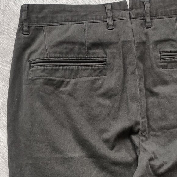 Mott & Bow Pants Mens 30x31 The Twill Chino Charles Flat Front Gray - READ - Picture 9 of 16